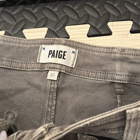 Paige High Rise Hoxton Ankle Skinny Denim in vintage forest night Green woman 27 - Picture 6 of 13